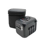 Travelmall Switzerland High Performance (5.3A) 4-USB World Travel Adaptor with Type-C