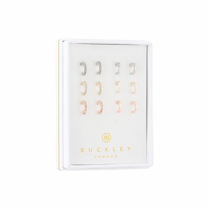 Buckley Half Hoop Earrings Set of 6