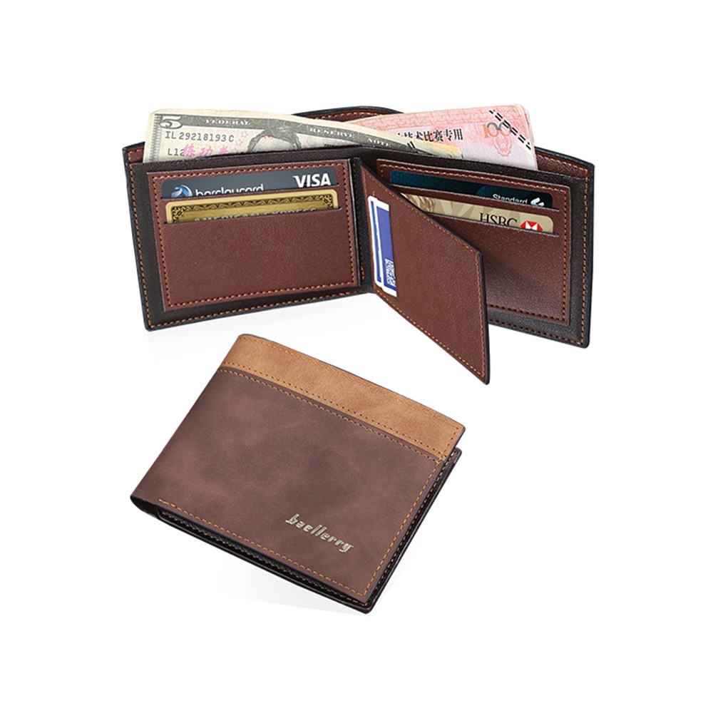 Baellerry Wallet (men, Brown) Pu Leather – Linkshop