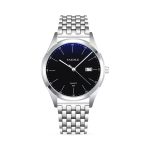 Yazole Stainless Steel Strap Black Dial Gents Watch