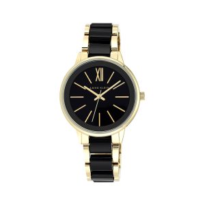 Anne Klein Ladies Watch Black & Gold