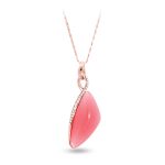 Pica LiLa "Flamenco" 18k Rose Gold Plated Necklace with Cat's Eye Stone