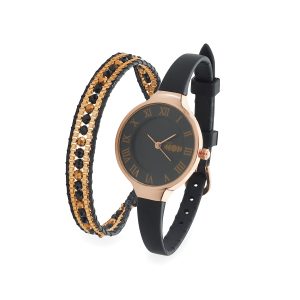 Moon Uptown Ladies Watch & Bracelet Set