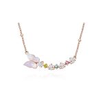 Toscow Rose Gold Plated Mother of Pearl Necklace
