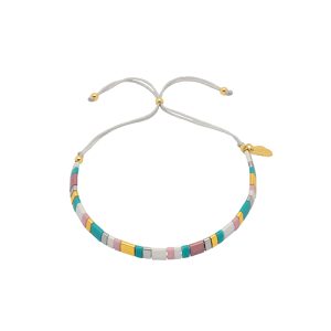 Estella Bartlett BraceletPastel Tila Beads Slider