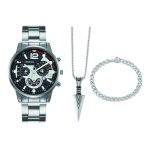 Eclipse Armor Gents Chronograph Watch, Bracelet & Necklace Set